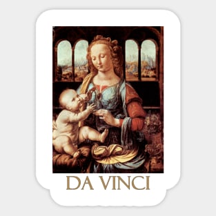 The Madonna of the Carnation by Leonardo da Vinci Sticker